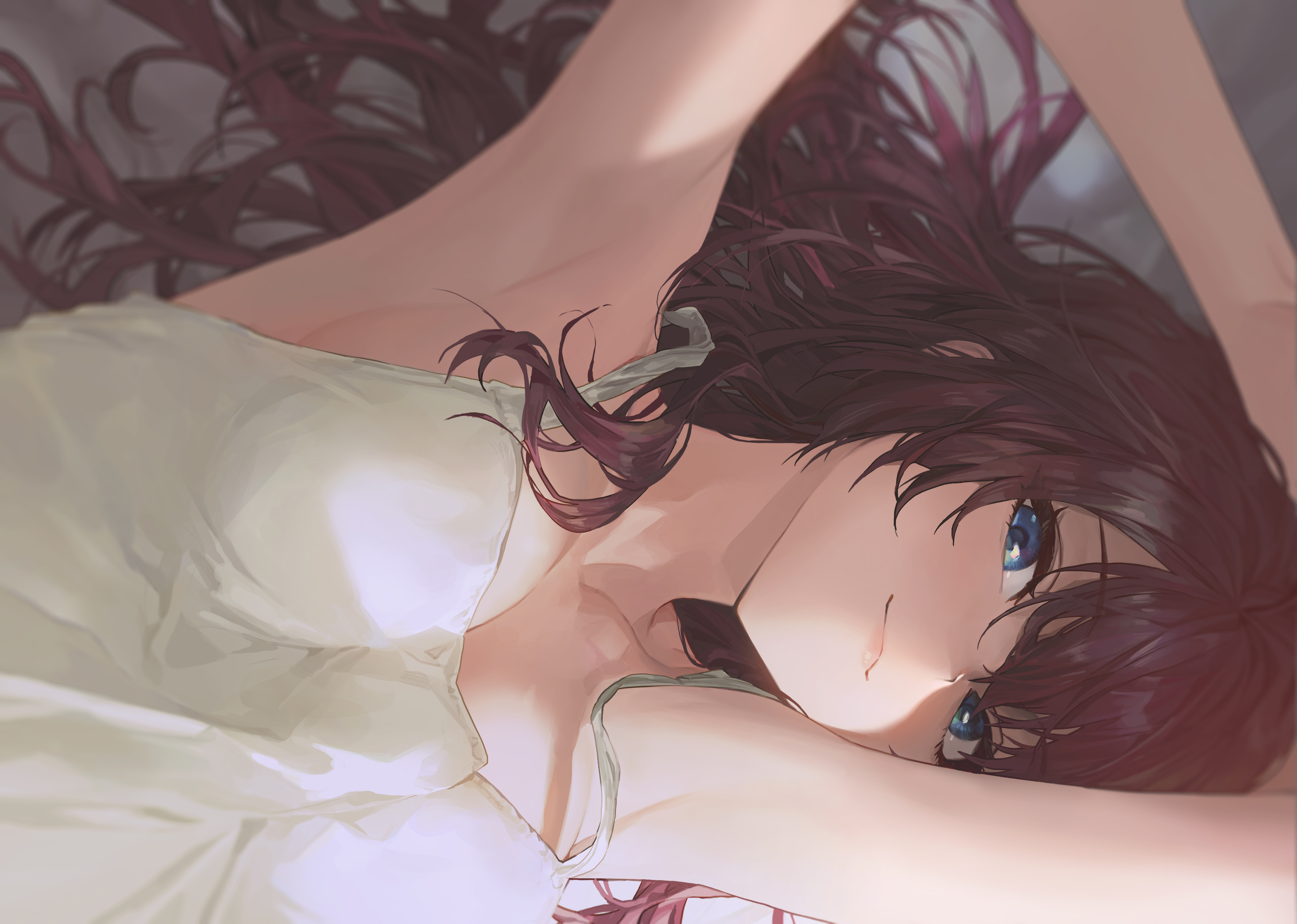 白睡衣女孩4k动漫壁纸4175x2976