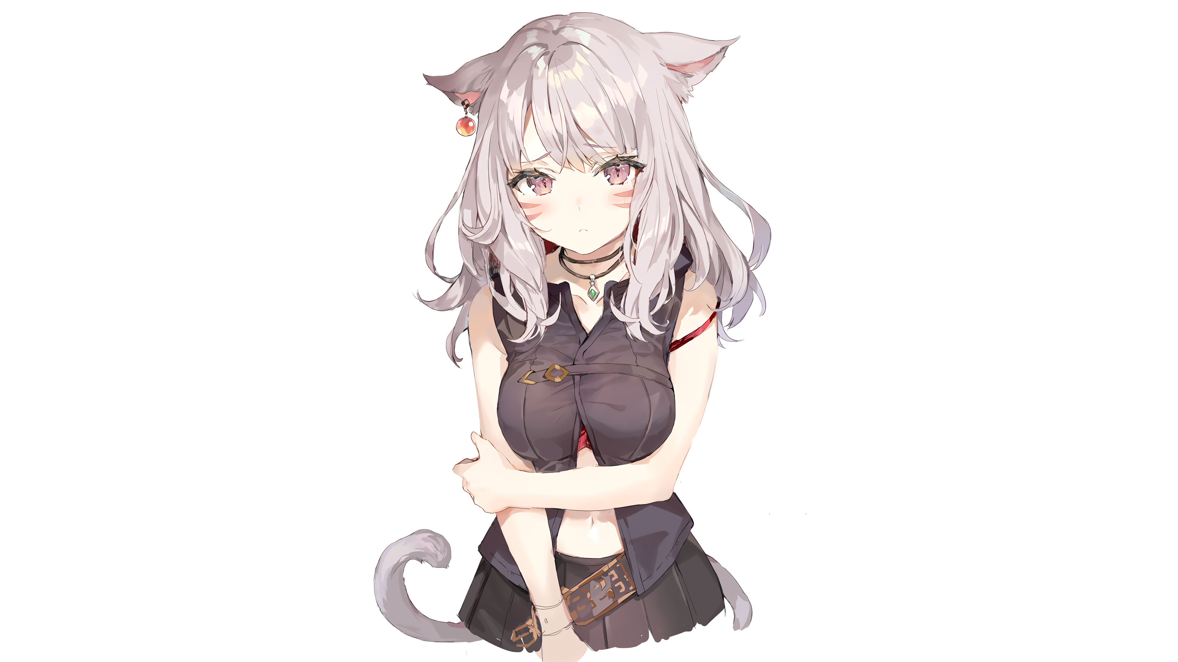 猫耳女孩4k动漫图片壁纸3840x2160