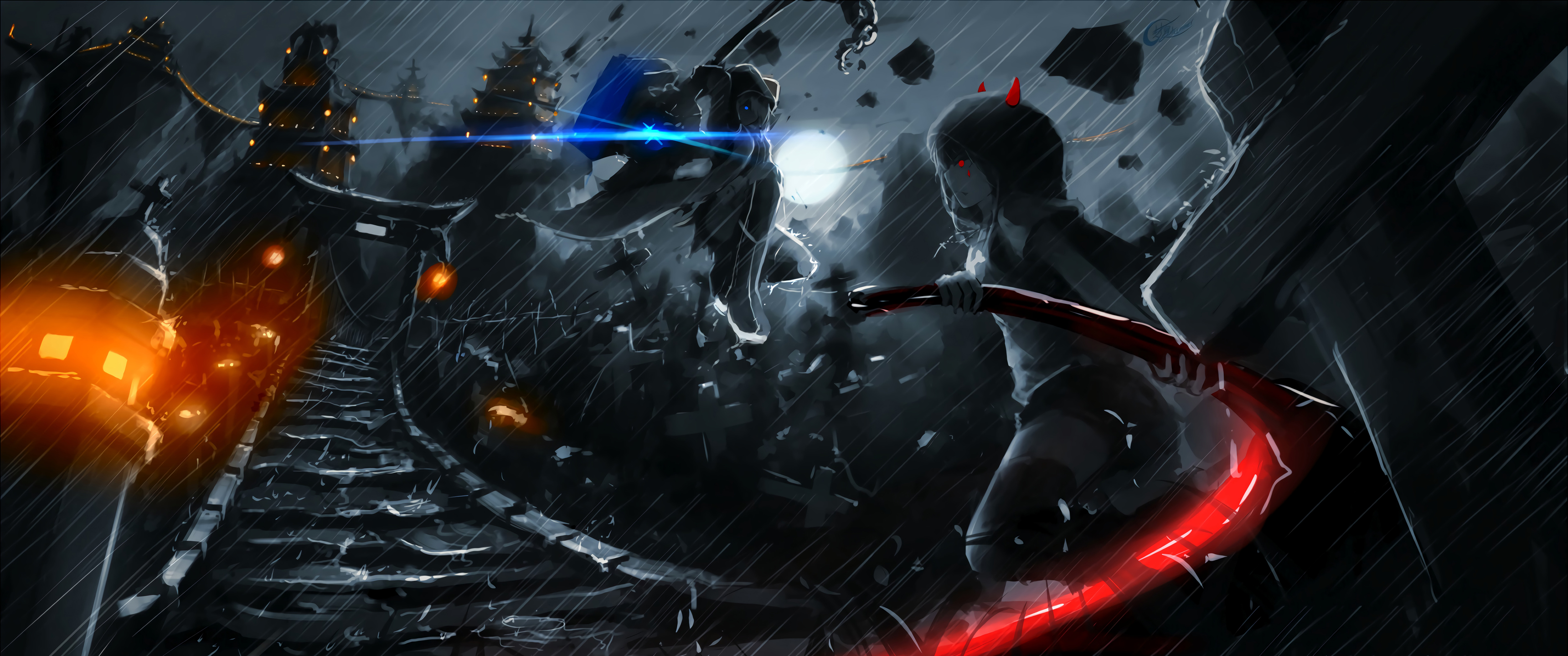 黑狱之战超宽屏动漫壁纸3440x1440