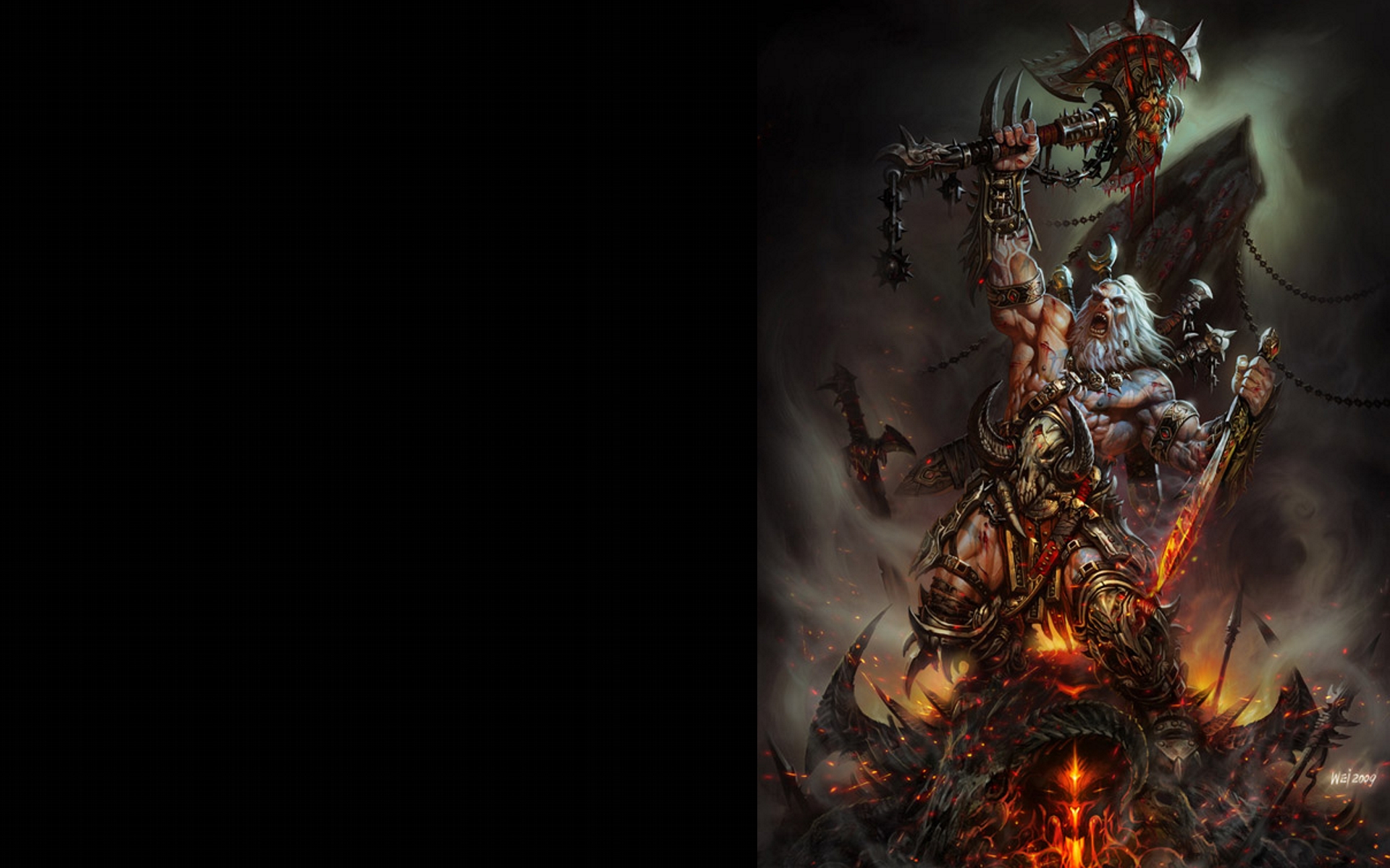 暗黑破坏神Diablo黑暗艺术高清墙纸1920x1200