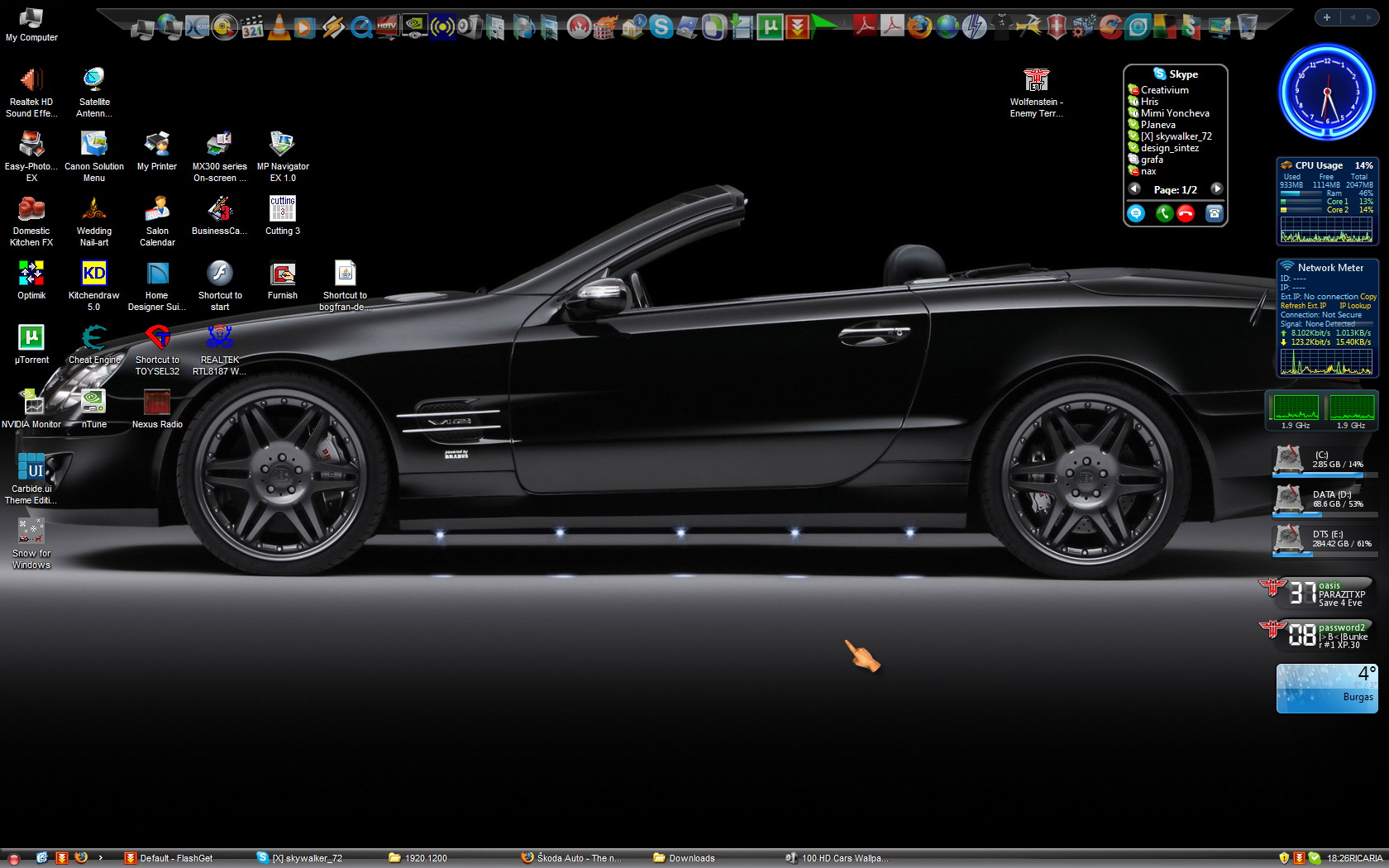 名车未来都市高清桌面壁纸科幻1920x1200