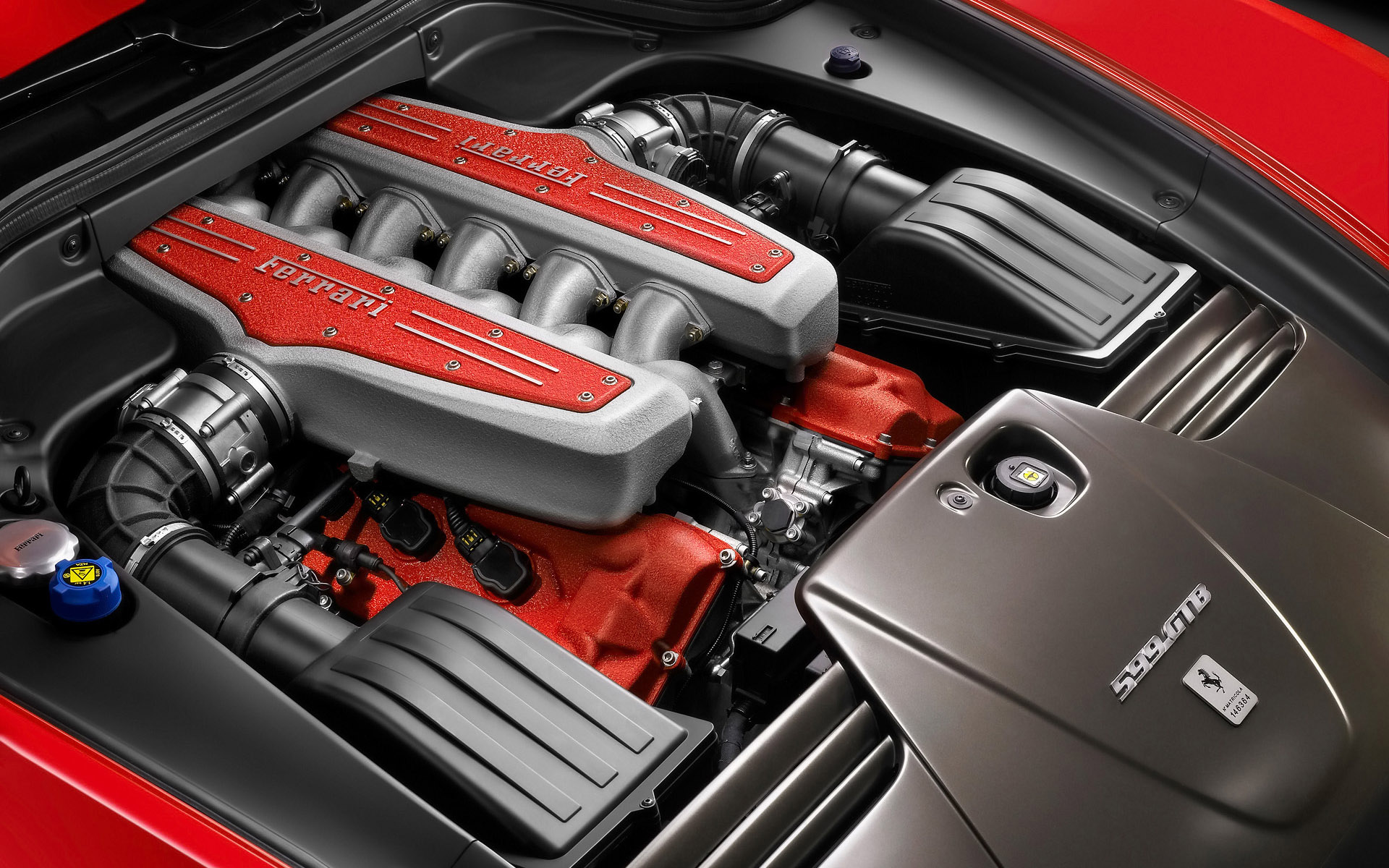 法拉利黄昏高清壁纸落日余晖映照1920x1200