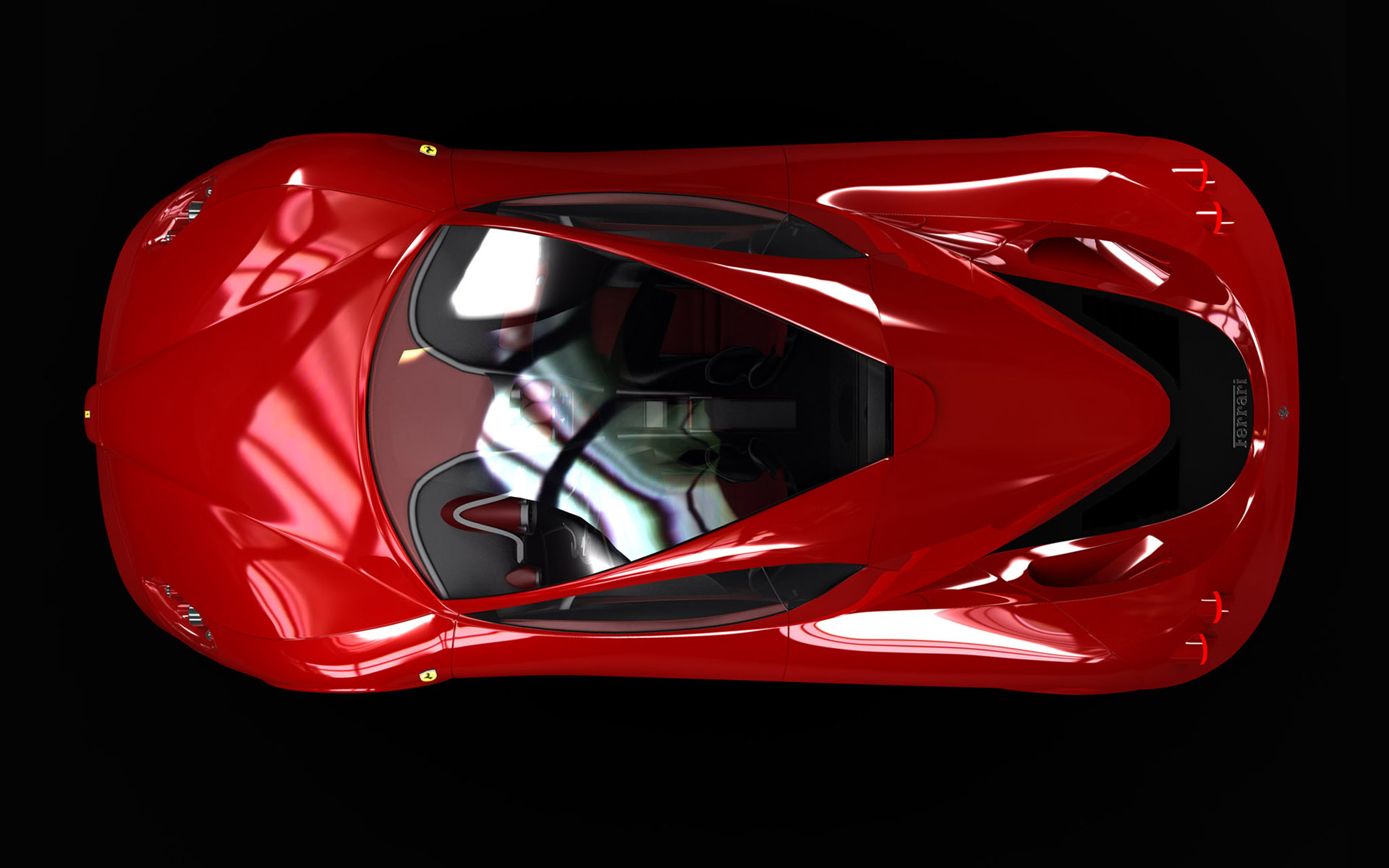 法拉利豪华内饰高清壁纸精致工艺1920x1200