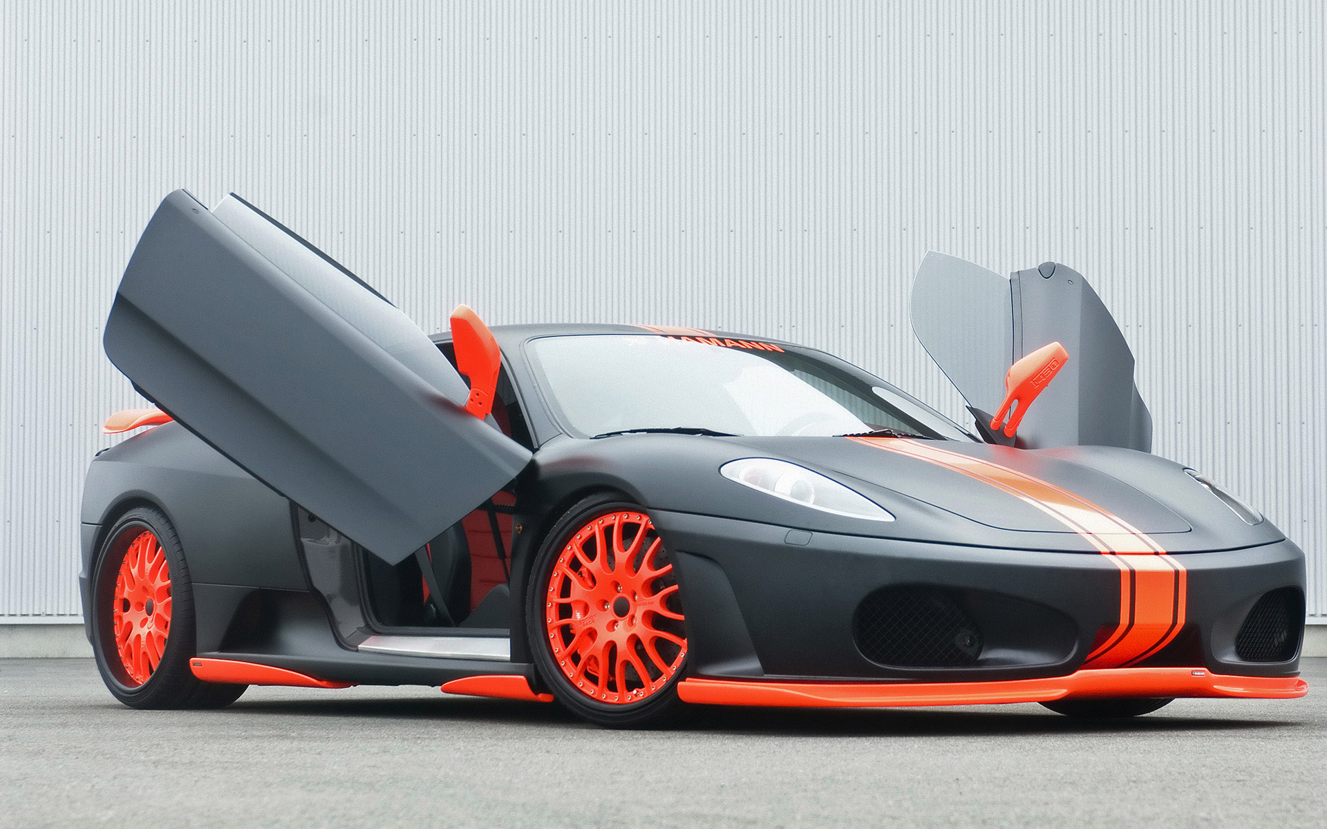 法拉利落日高清壁纸黄金时刻剪影1920x1200