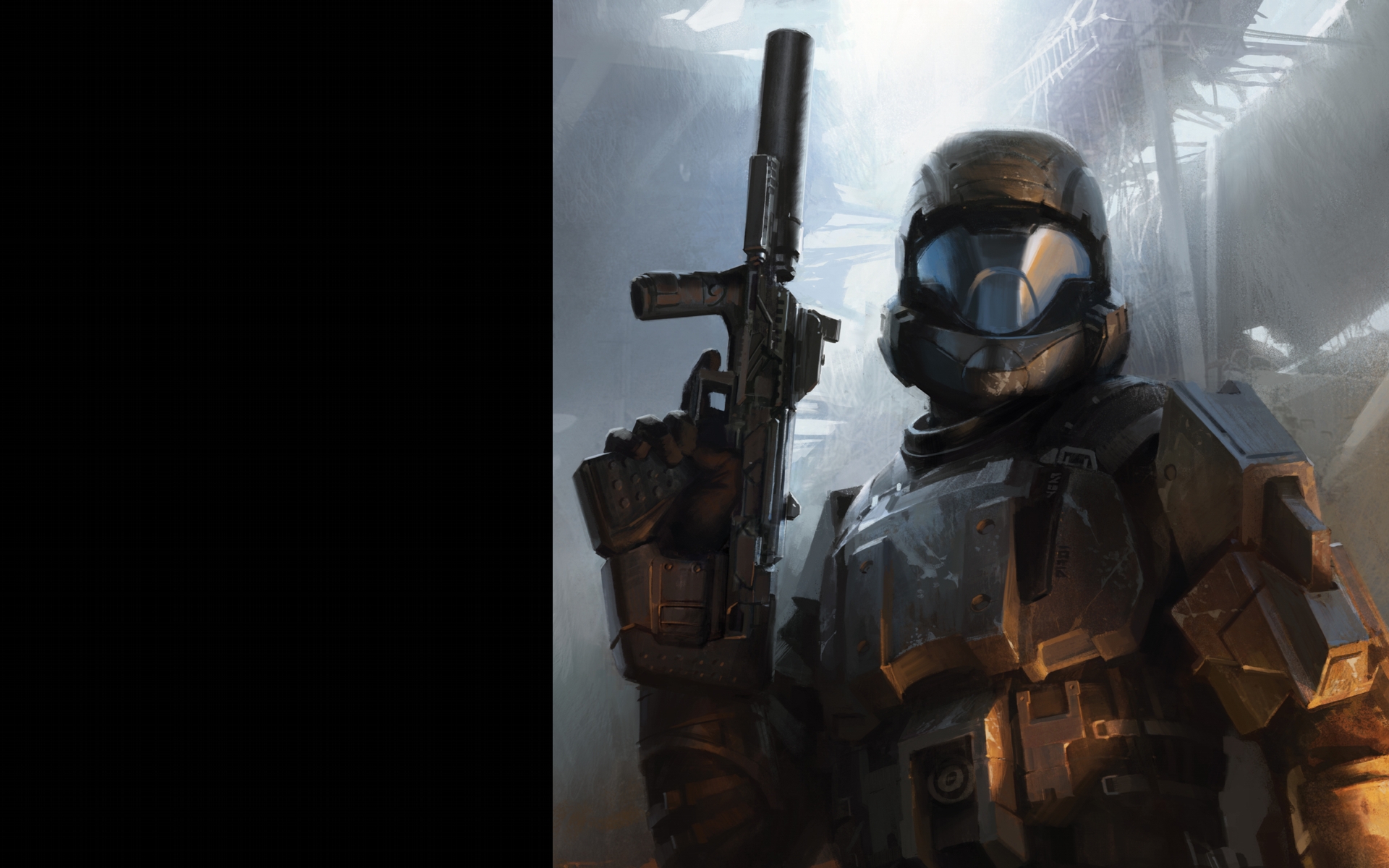 光晕未来城市高清墙纸科技幻想1920x1200