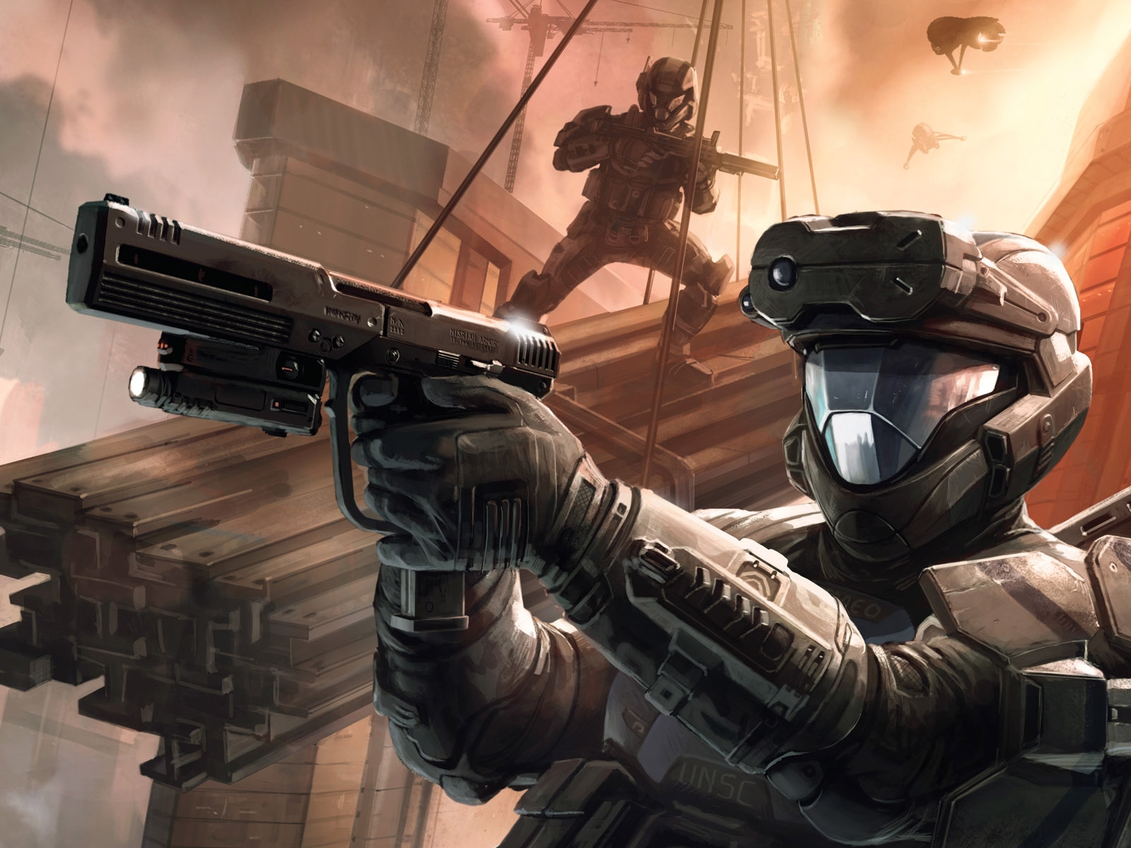 光晕武器高清壁纸激光枪械设计1600x1200