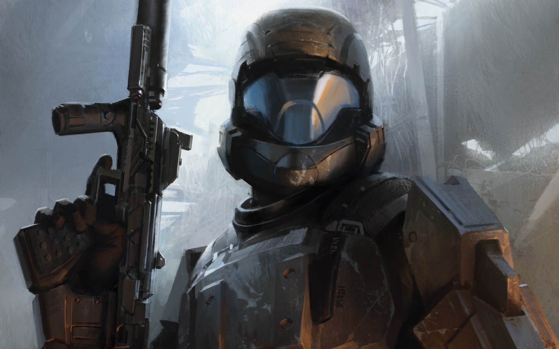 光晕角色高清墙纸士官长盔甲细节1920x1200