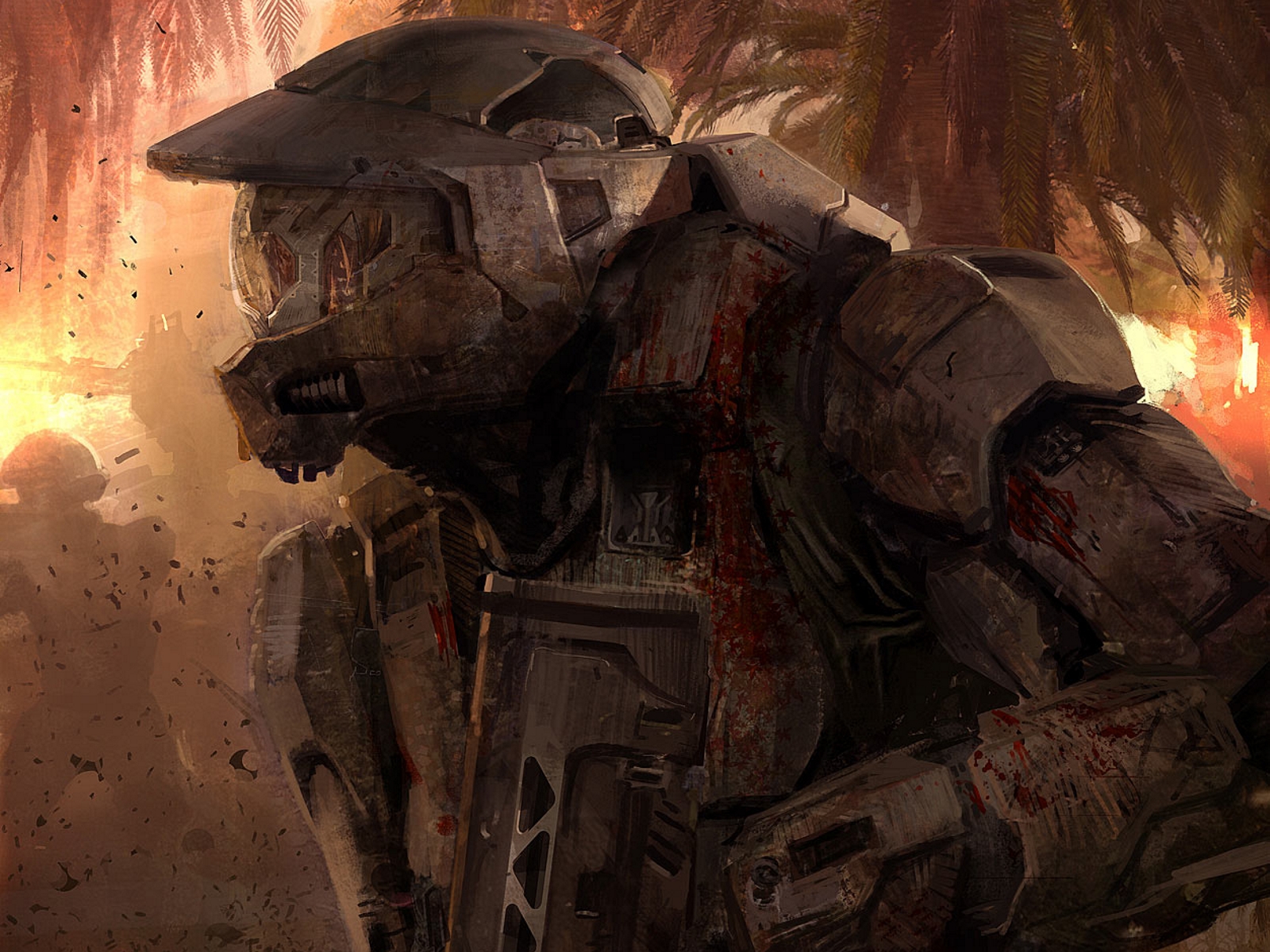 光晕宁静高清墙纸星空夜晚安详1600x1200