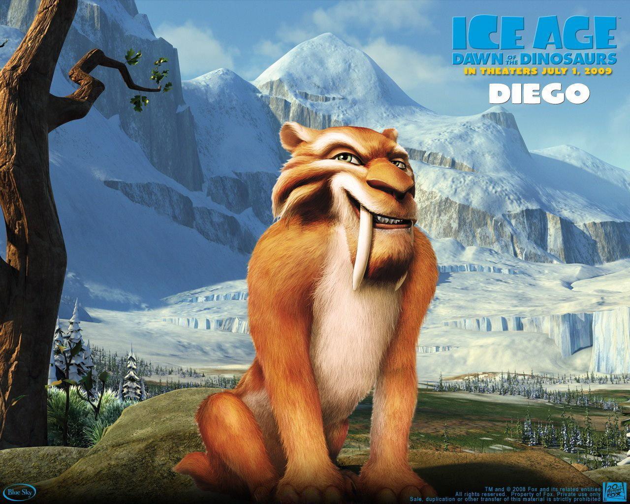 冰河世纪3高清壁纸冰冷中的温暖情1280x1024