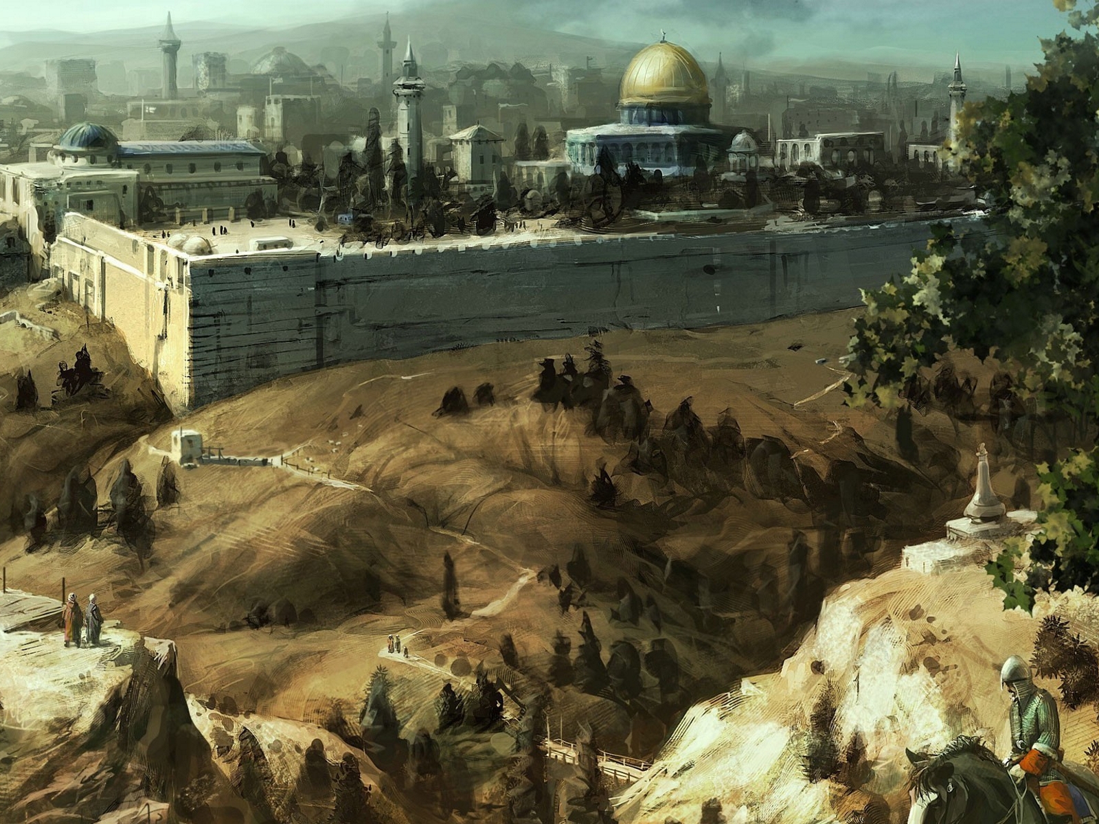 刺客信条城市天际线墙纸1600x1200