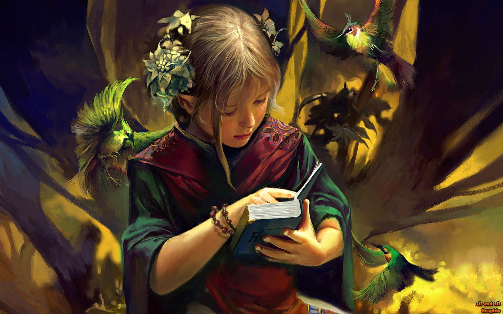 动漫电脑绘图壁纸冲击立体1920x1200