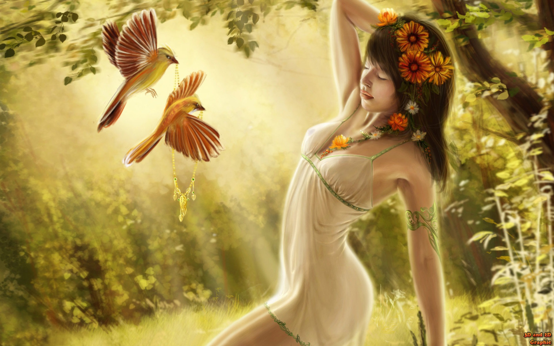 动漫电脑绘图壁纸梦想成真1920x1200