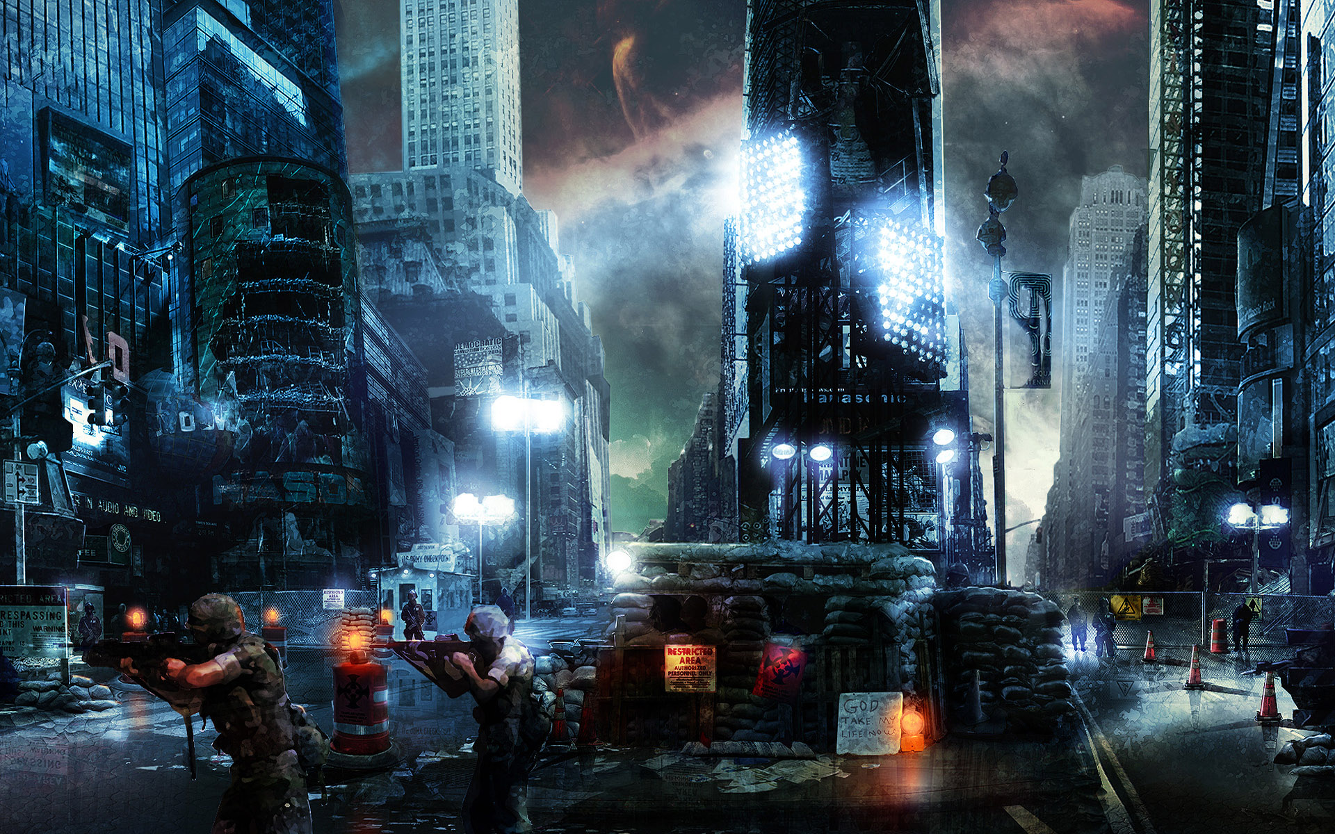 末世行者孤寂背影高清意境壁纸1920x1200