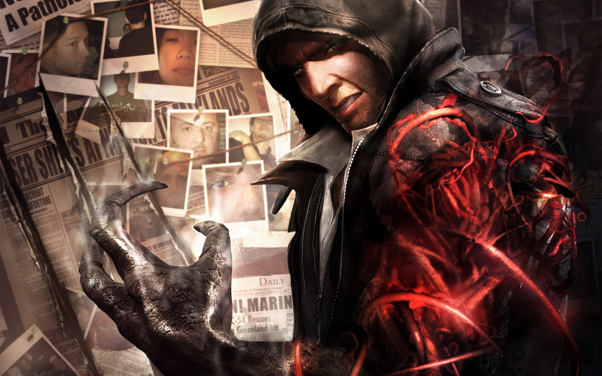 黑潮涌动病毒美学高清电脑壁纸1920x1200