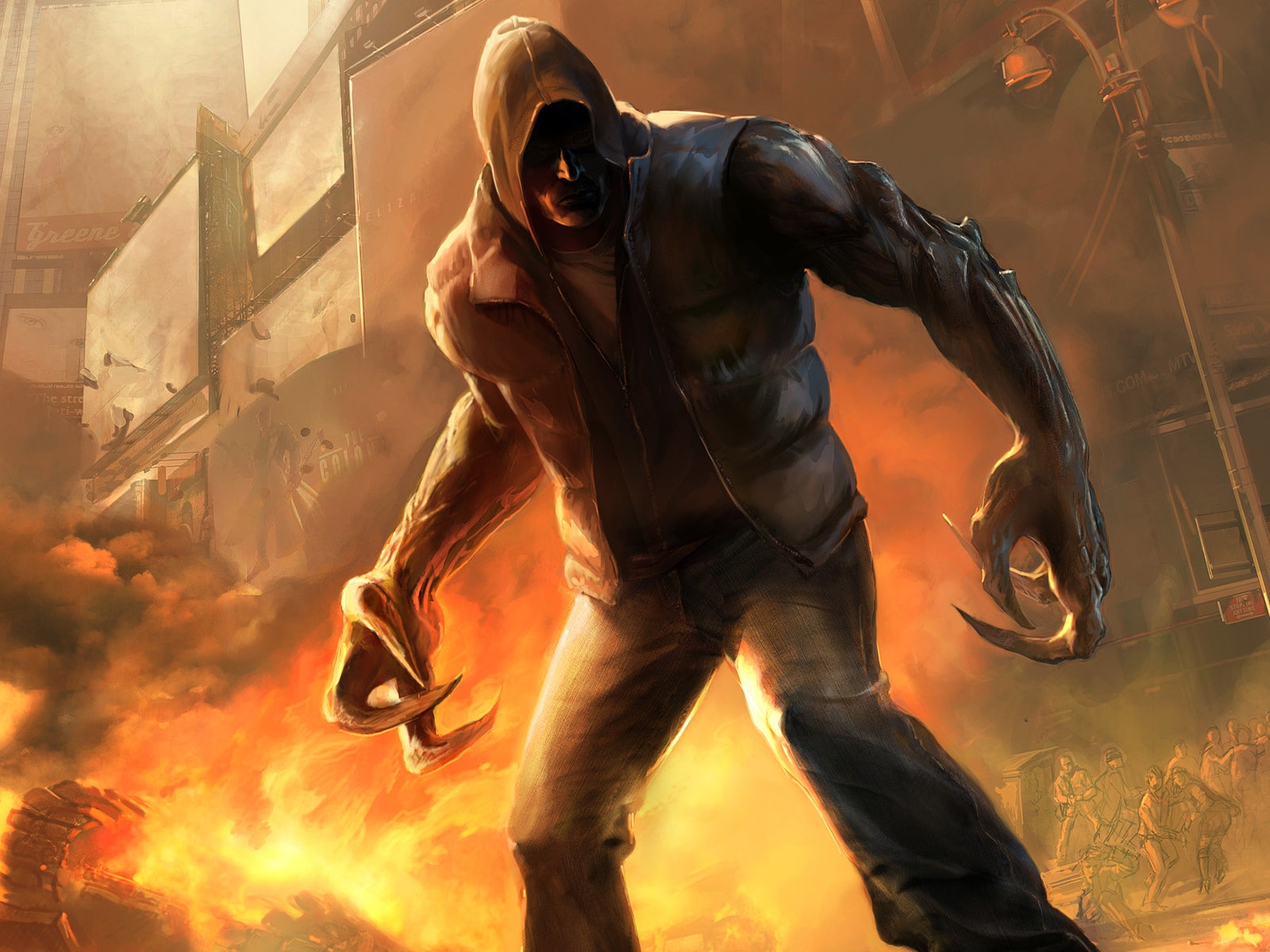 原型体标志性兜帽侧影壁纸1600x1200