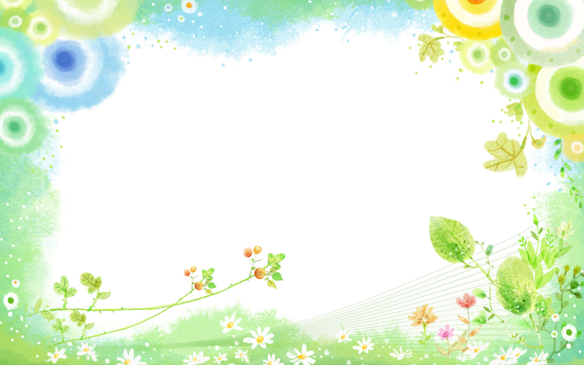 明亮可爱卡通高清桌面壁纸1920x1200