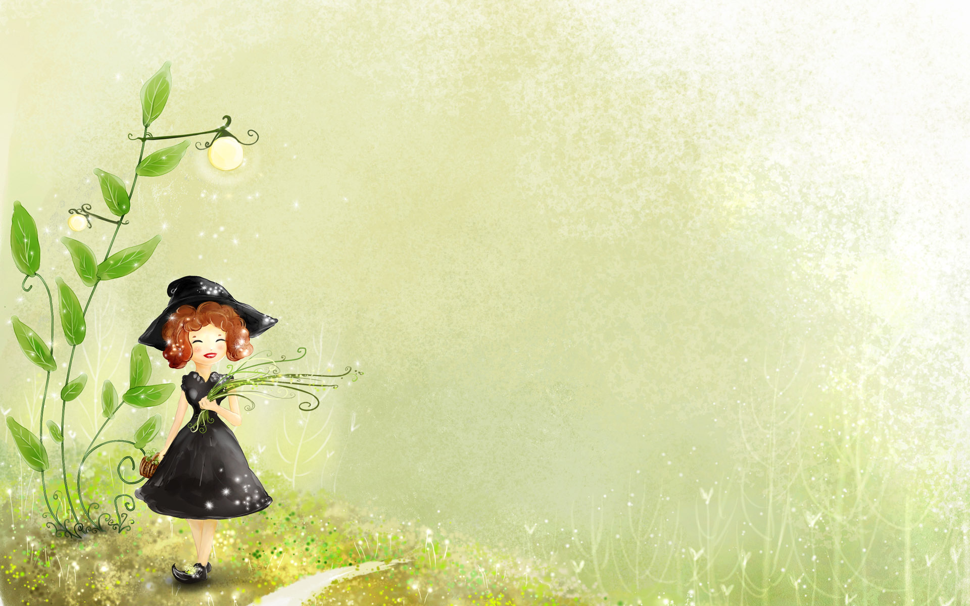 梦幻手绘自然风光电脑壁纸1920x1200