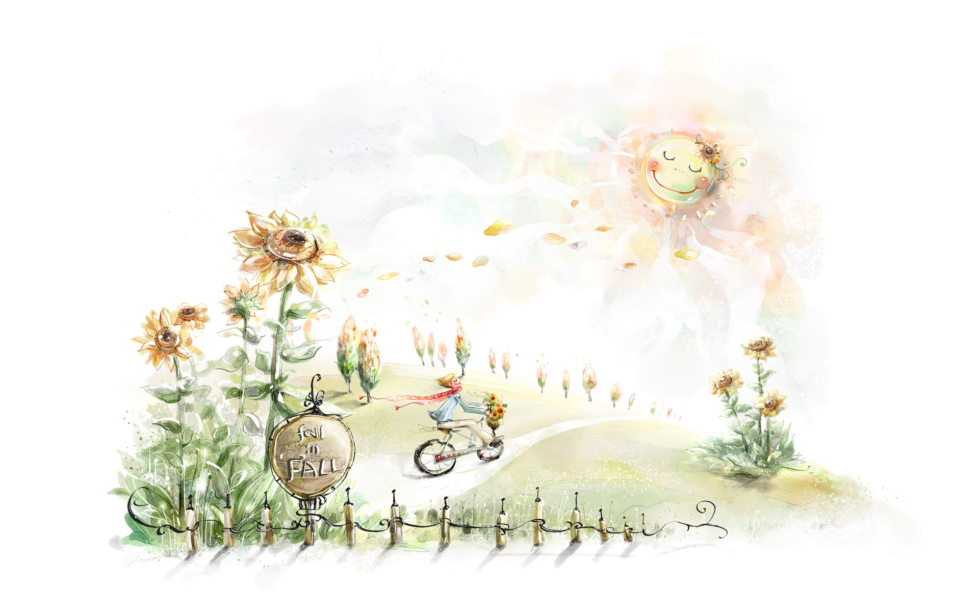 艺术手绘唯美自然桌面背景1920x1200