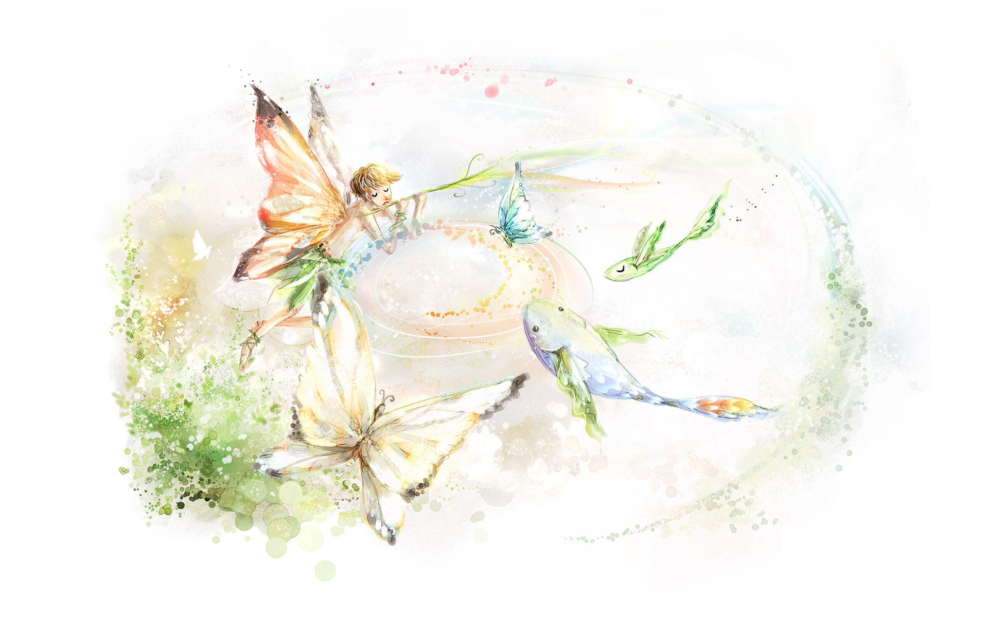 唯美意境手绘梦幻风光壁纸1920x1200