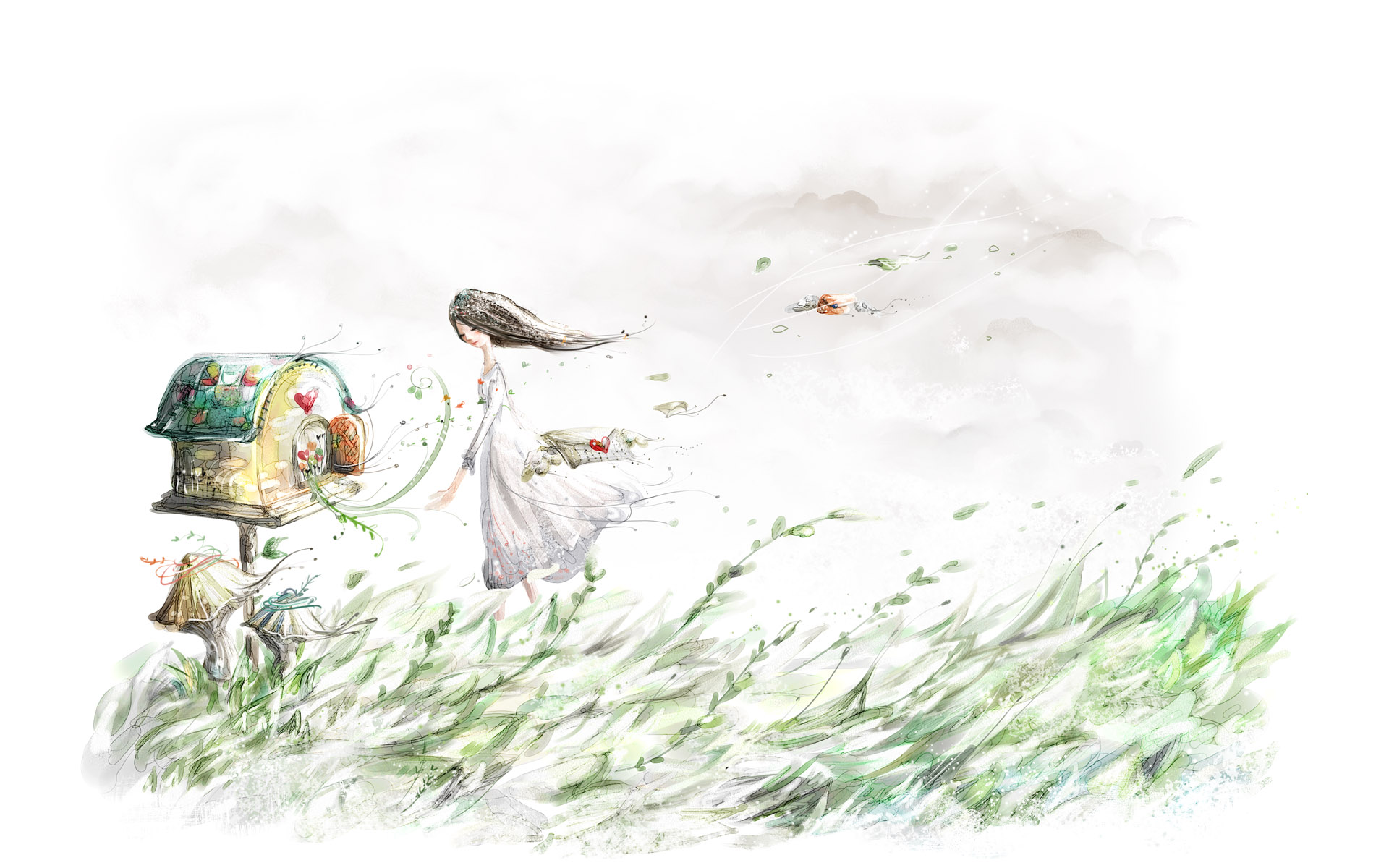 梦幻意境手绘自然风光壁纸1920x1200