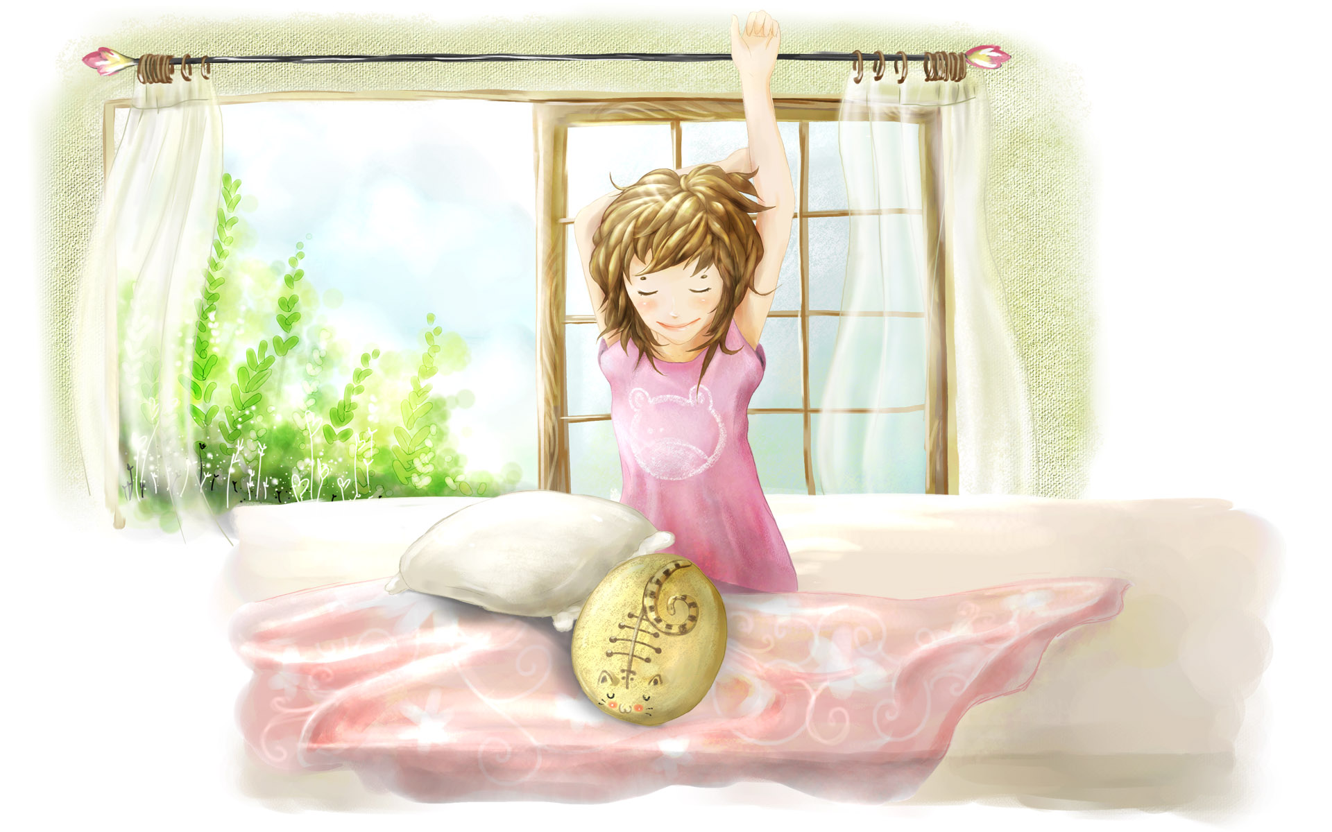 梦幻自然手绘意境电脑壁纸1920x1200