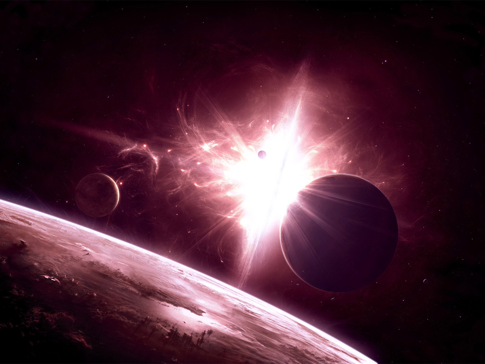 孤独星球桌面高清壁纸深邃1600x1200