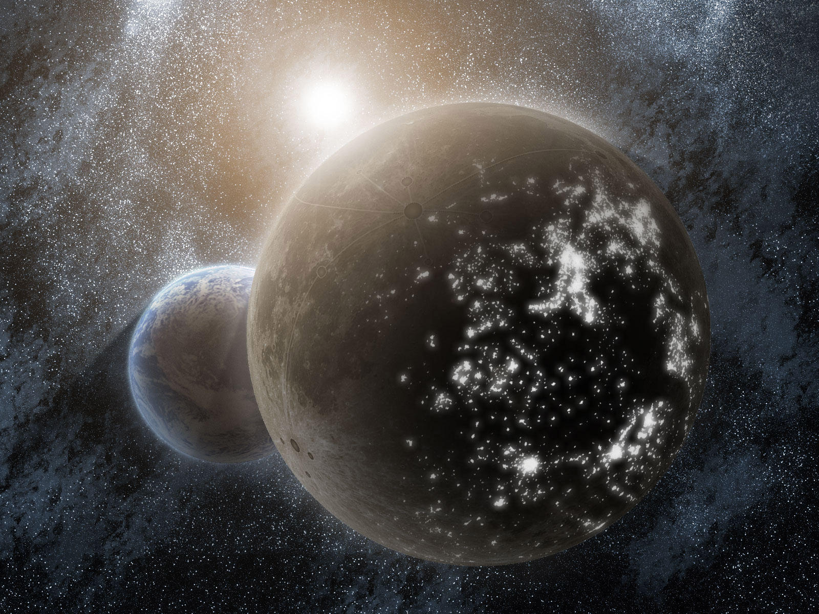 壮观黑洞桌面高清壁纸神秘1600x1200