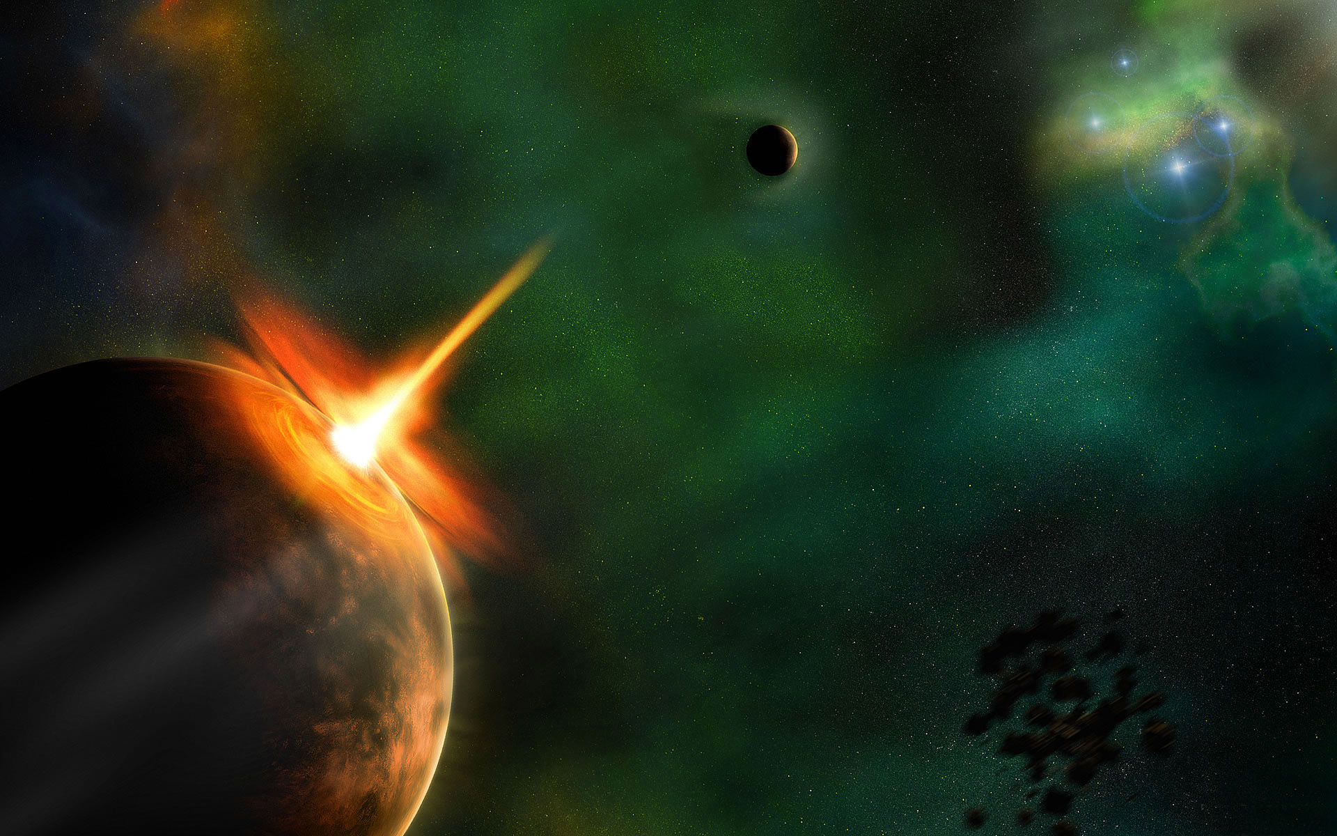 梦幻星空宇宙精美桌面壁纸1920x1200