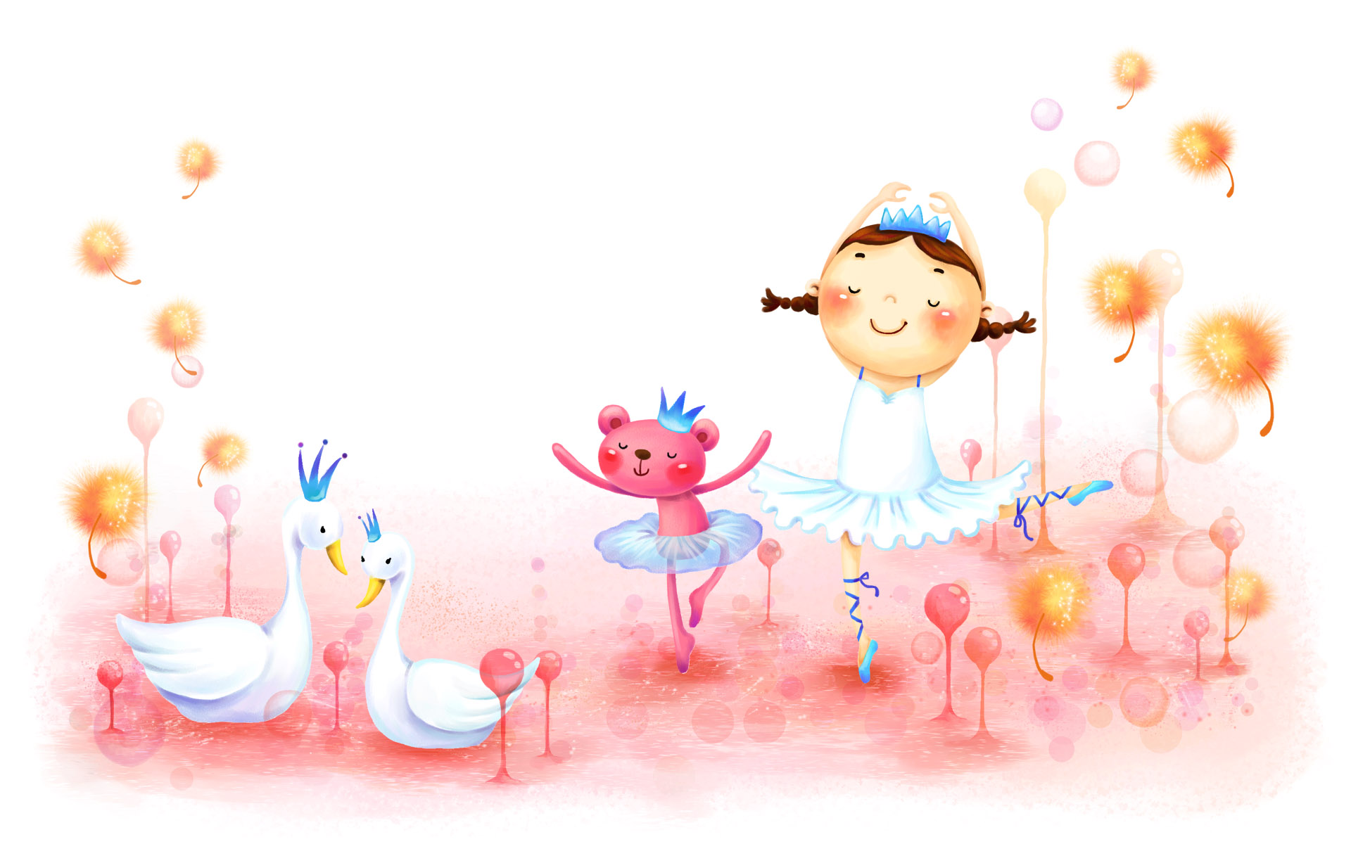 宽屏手绘童年世界梦幻桌面1920x1200