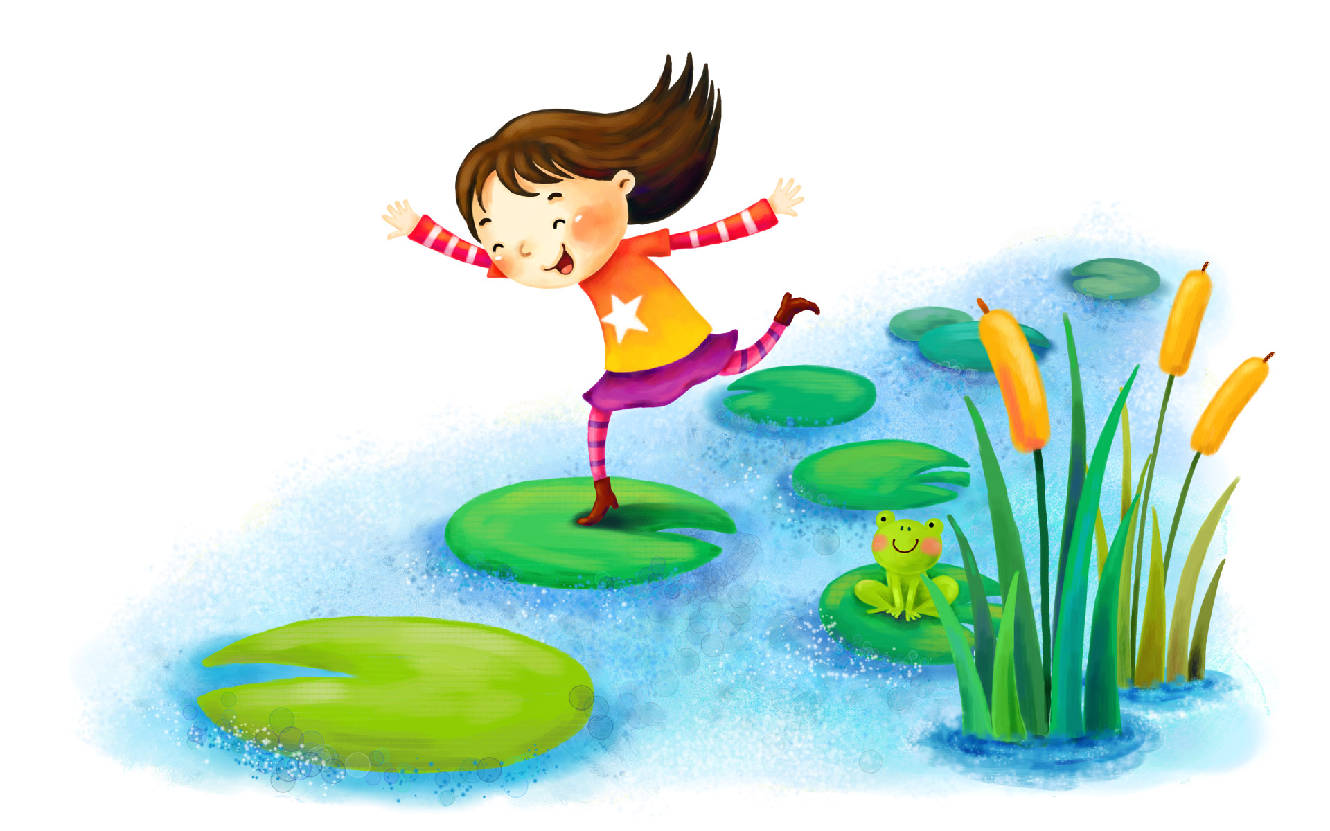 童年手绘幻想治愈艺术壁纸1920x1200