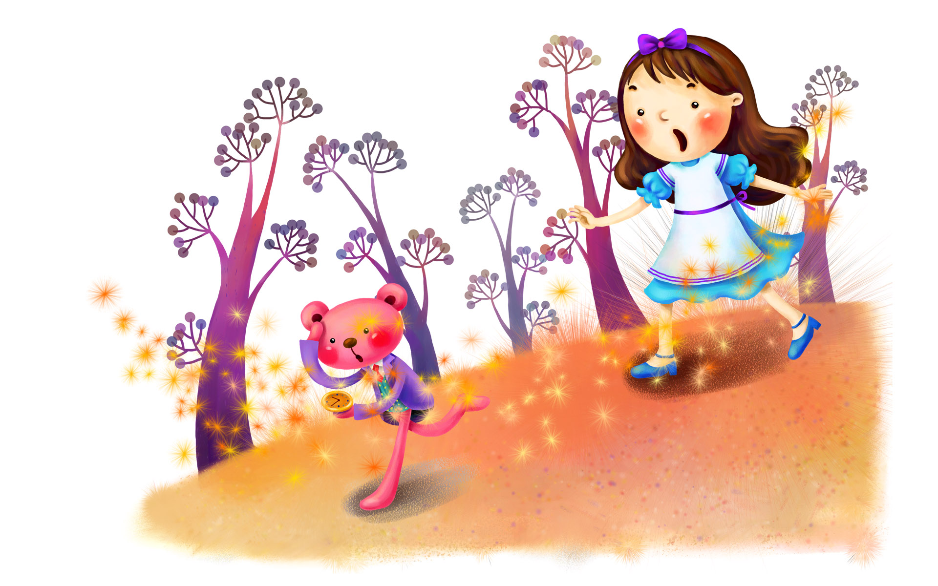 手绘童年时光梦幻意境壁纸1920x1200