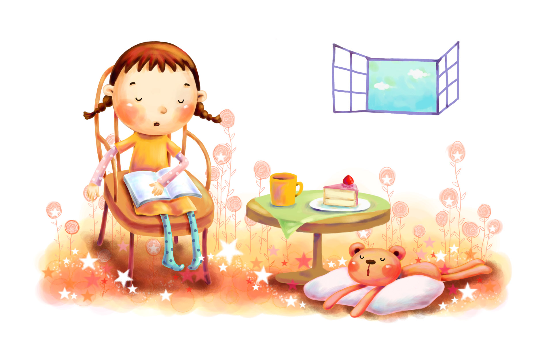 宽屏艺术童年梦境治愈壁纸1920x1200