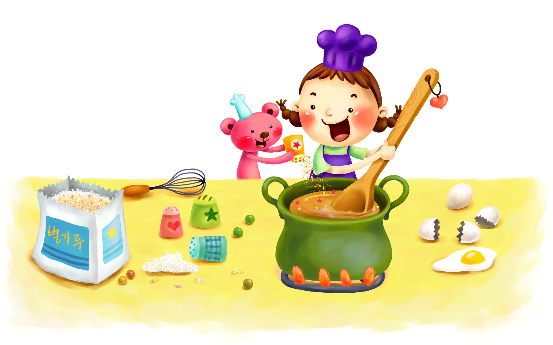 宽屏艺术童年幻想温馨背景1920x1200