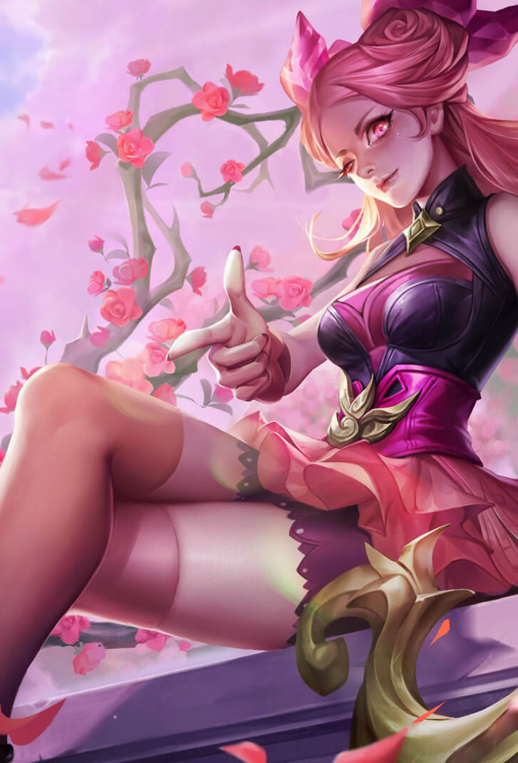 孙尚香王者荣耀皮肤蔷薇恋人高清无水印手机壁纸