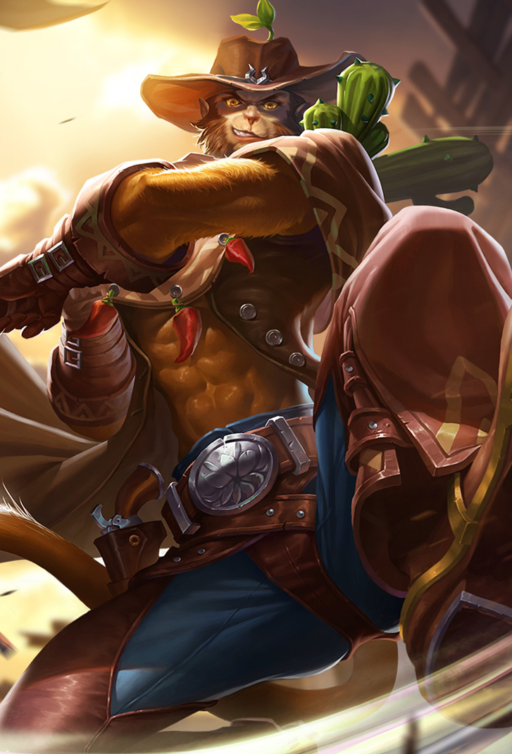 孙悟空王者荣耀皮肤西部大镖客高清无水印手机壁纸