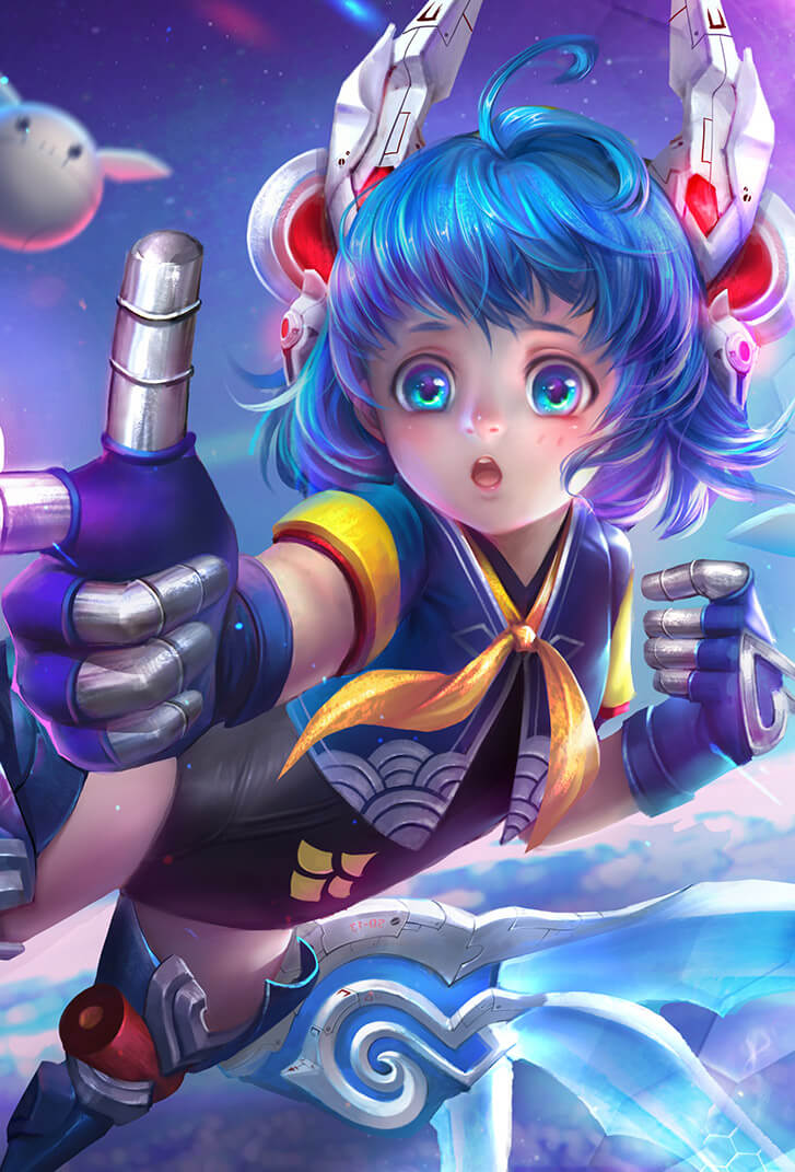 孙膑王者荣耀皮肤未来旅行高清无水印手机壁纸