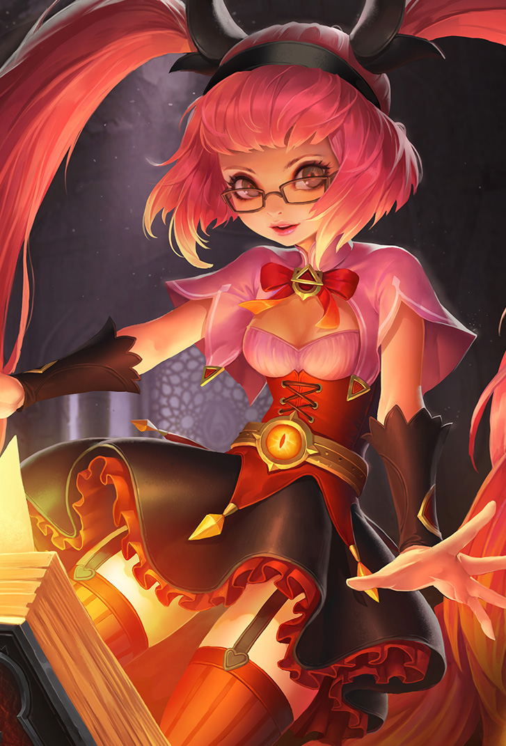 安琪拉王者荣耀皮肤暗夜萝莉高清无水印手机壁纸