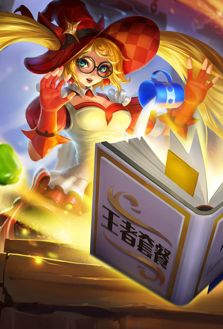 安琪拉王者荣耀皮肤魔法小厨娘高清无水印手机壁纸