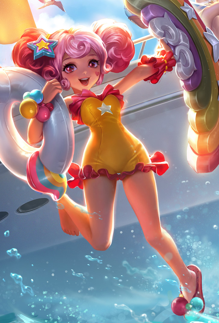 小乔王者荣耀皮肤缤纷独角兽高清无水印手机壁纸