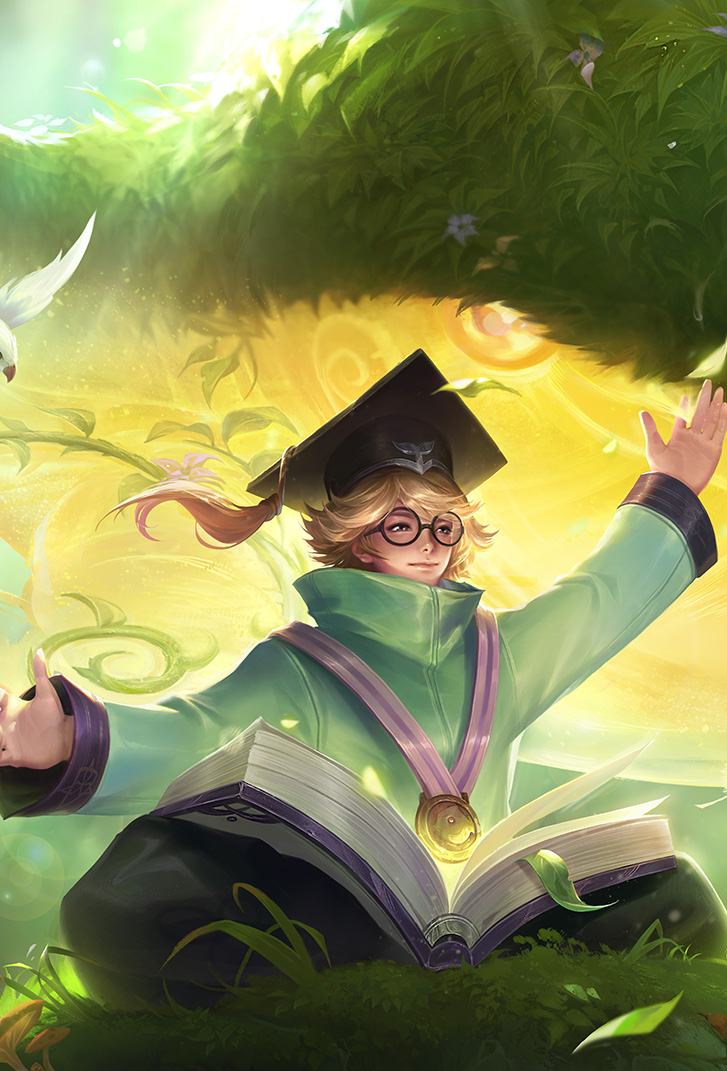 庄周王者荣耀皮肤奇妙博物学高清无水印手机壁纸