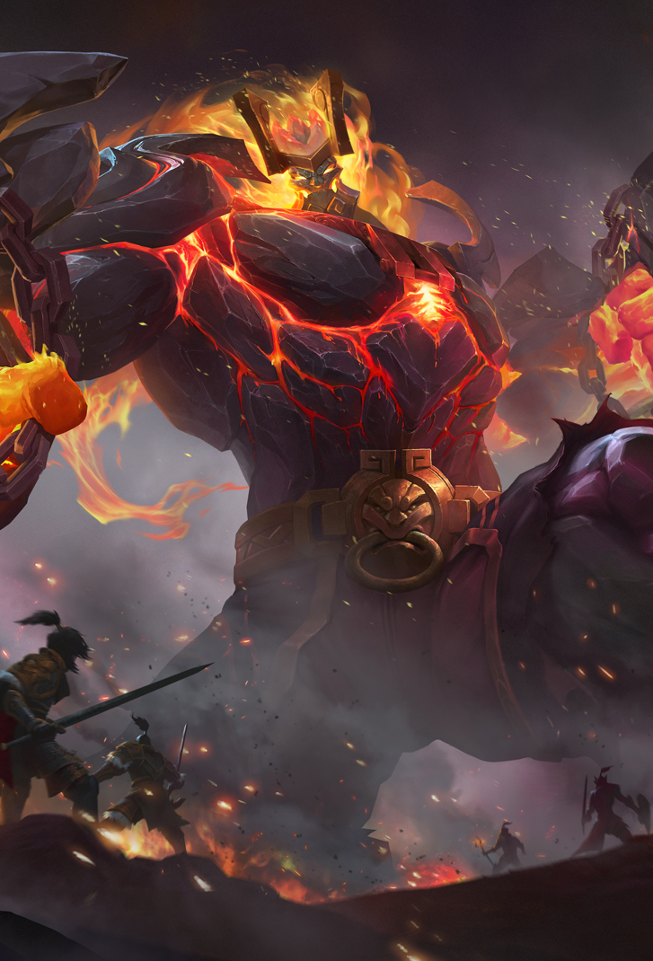 廉颇王者荣耀皮肤地狱岩魂高清无水印手机壁纸