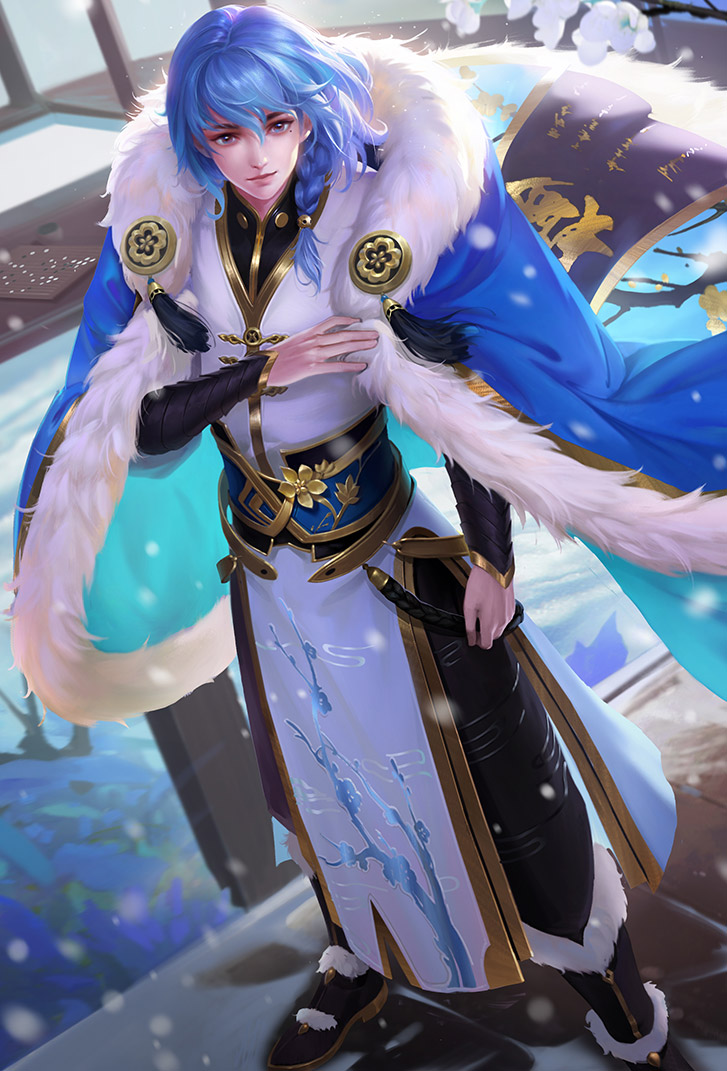 弈星王者荣耀皮肤踏雪寻梅高清无水印手机壁纸