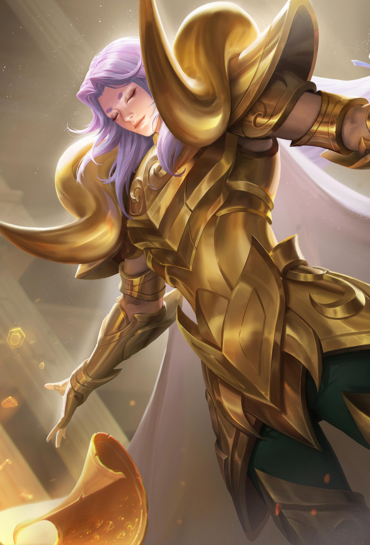 张良王者荣耀皮肤黄金白羊座高清无水印手机壁纸