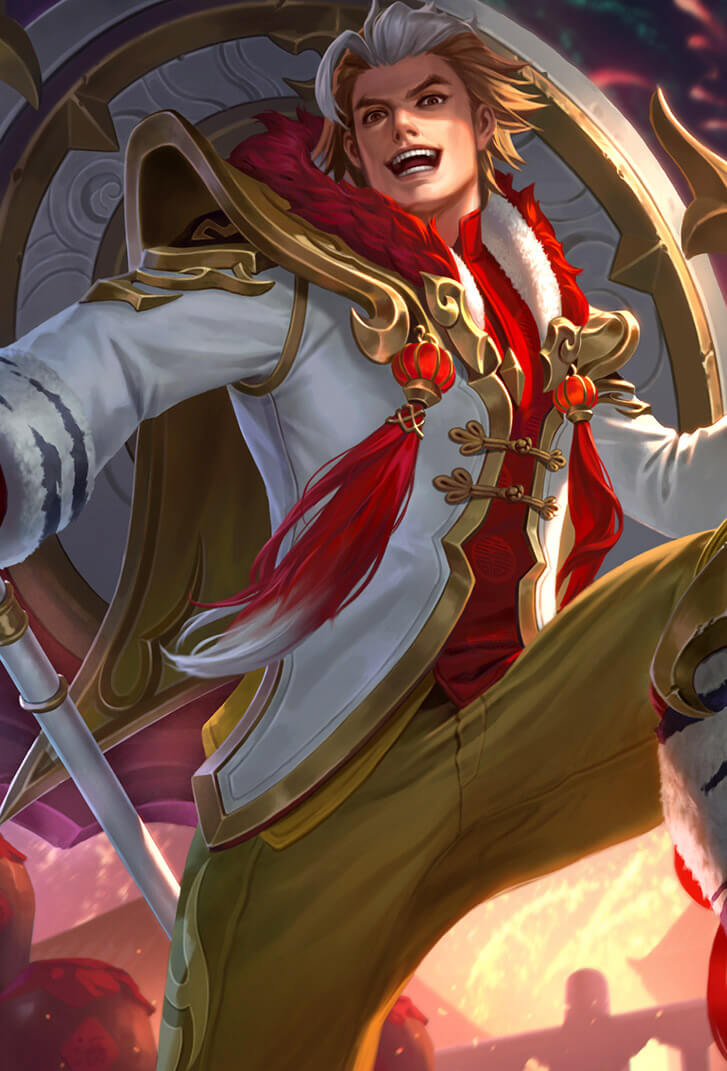 张飞王者荣耀皮肤五福同心高清无水印手机壁纸