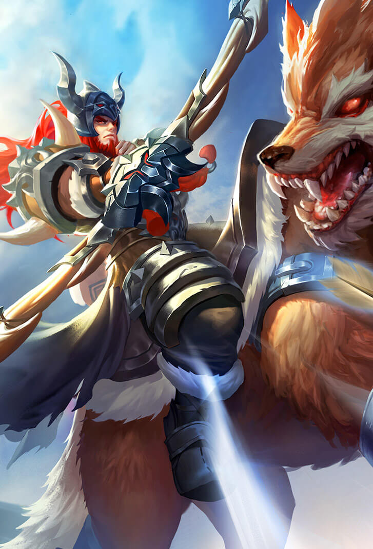 成吉思汗王者荣耀皮肤维京掠夺者高清无水印手机壁纸