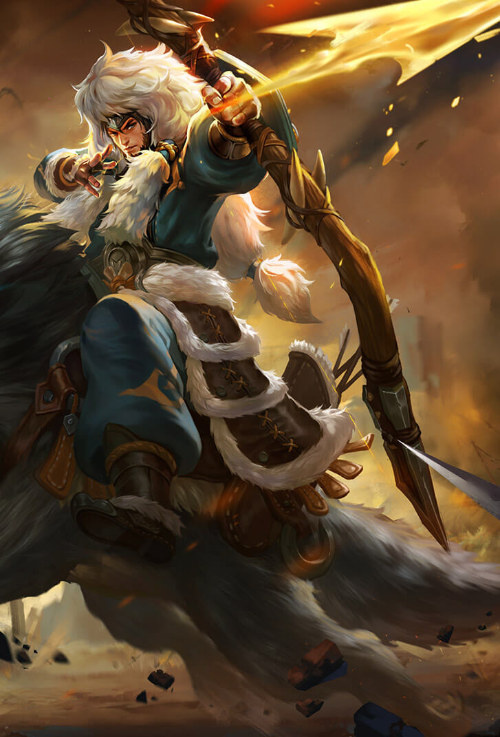 成吉思汗王者荣耀皮肤苍狼末裔高清无水印手机壁纸