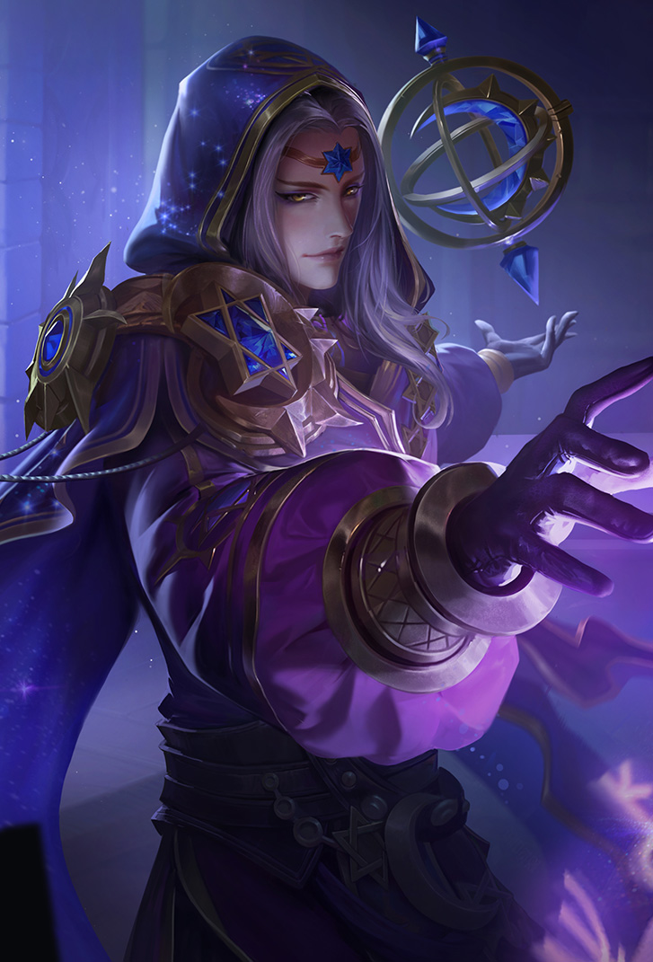 明世隐王者荣耀皮肤占星师高清无水印手机壁纸