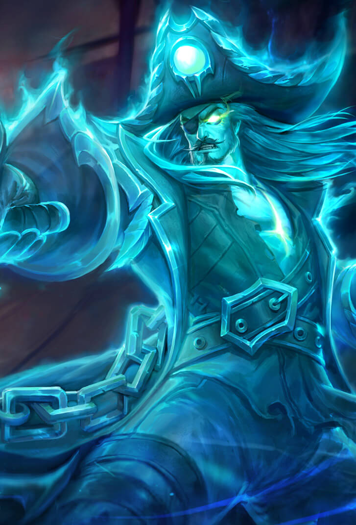 曹操王者荣耀皮肤幽灵船长高清无水印手机壁纸