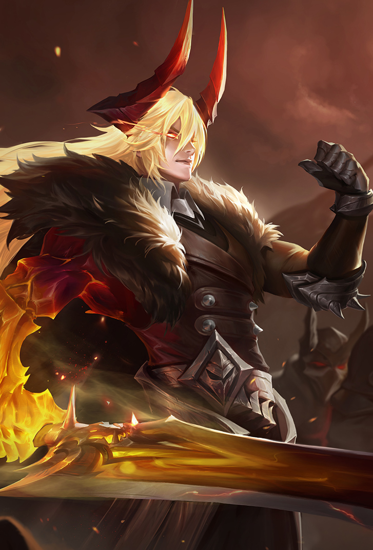 李信王者荣耀皮肤灼热之刃高清无水印手机壁纸
