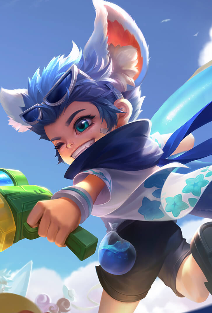 李元芳王者荣耀皮肤逐浪之夏高清无水印手机壁纸